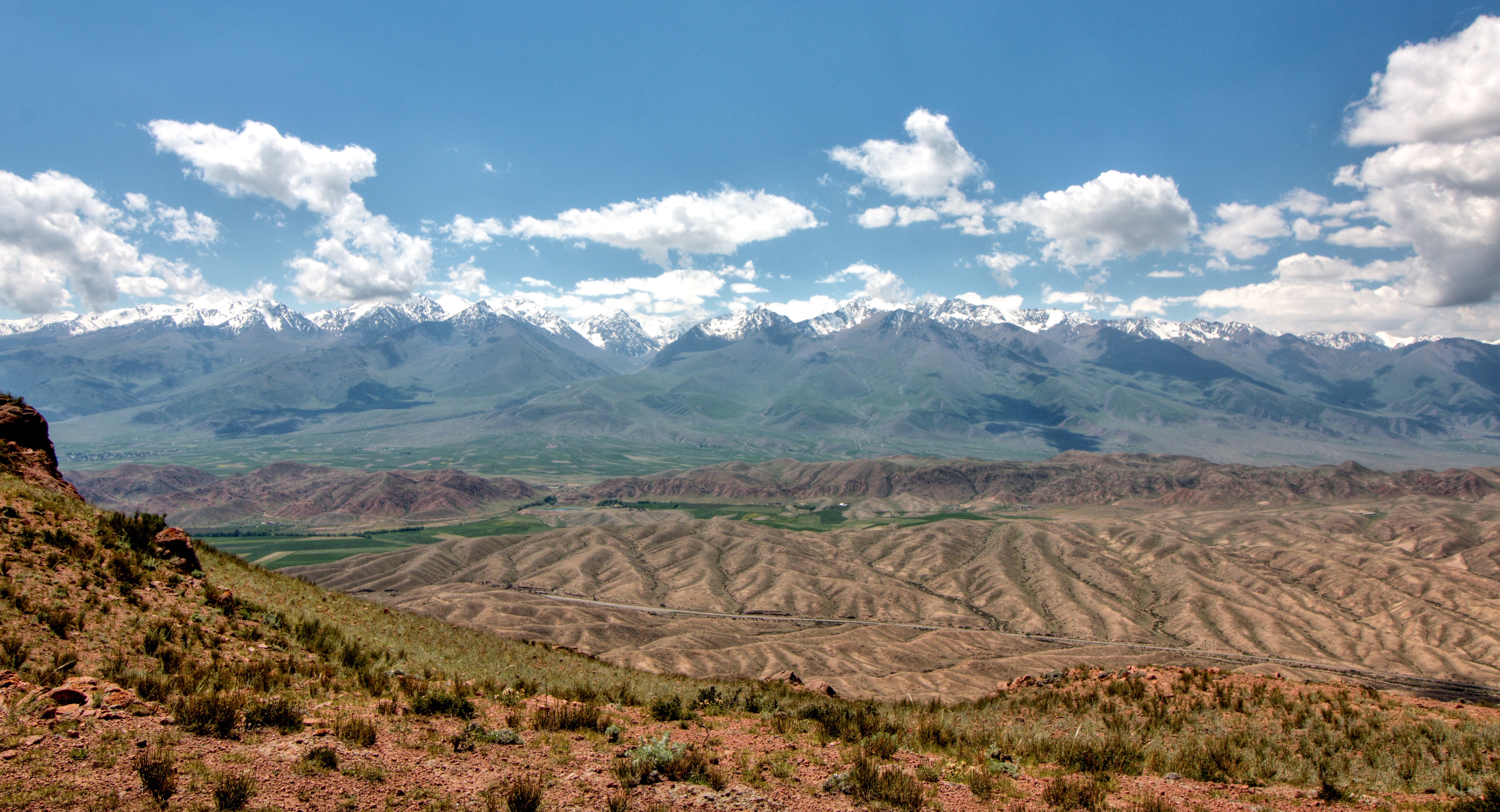 výhled na Ťan Šan